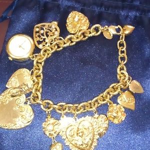 Kirk's Follow Heart Charm Bracelet Watch